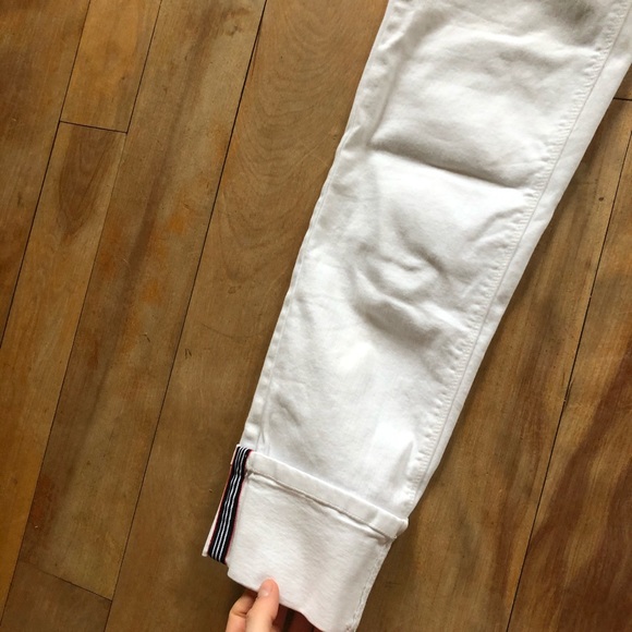 White Zara Basic Denim Pants - Picture 4 of 7